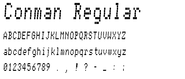 Conman Regular font